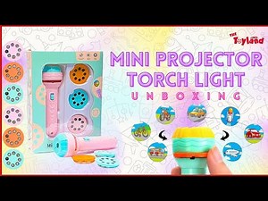 Mini Projector Torch Light Unboxing & Testing | Mini Flashlight Projector Slide