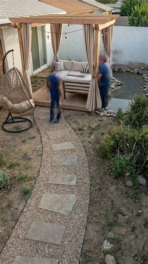 This Yard Was Just DIRT… Then THIS Happened 😳 ✨ #beforeandafter #satisfying #diy