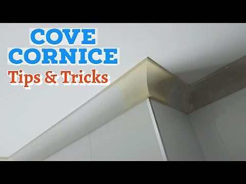 How to Install Gypsum Coving Plaster Cornice Like A Pro