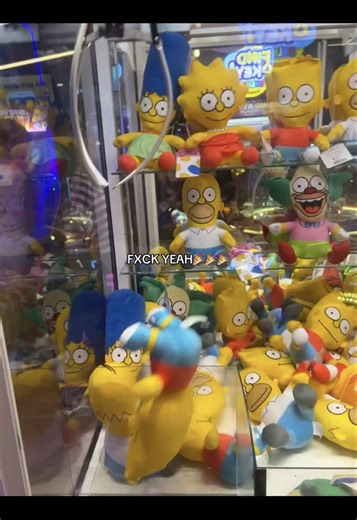 This simpsons claw machine straightup tested my patience haha