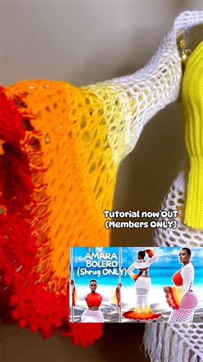 The tutorial? Locked 🔒The drip? Still accessible 😮‍🔥Get the Amara Bolero written pattern NOW