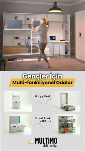 Gençler İçin Multifonksiyonel Oda - Multimo