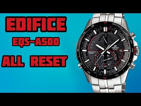 How To All Reset Casio Edifice EQS-A500 Watch | SolimBD | Watch Repair Channel