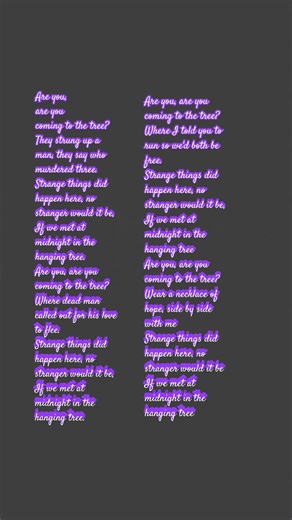 The Hanging Tree Lyrics | The Hunger Games