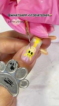 💕Giraffe Nail Art Design for Beginners💅 #nailart #giraffennails #nails