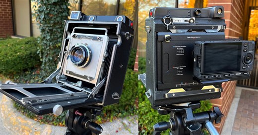 This Adapter Turns an L-Mount Camera Into a Sliding 4x5 Digital Back