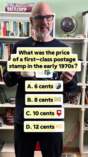 What was the price of a first class postage stamp in the early 1970s? #quiz #trivia #nostalgia