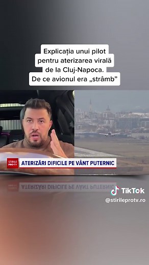 Aterizarea avionului strâmb la Cluj-Napoca explicată
