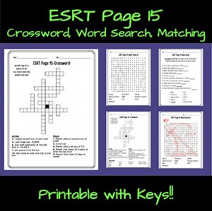 ESRT Page 15 Characteristics of Stars, Solar System Data Practice Worksheets