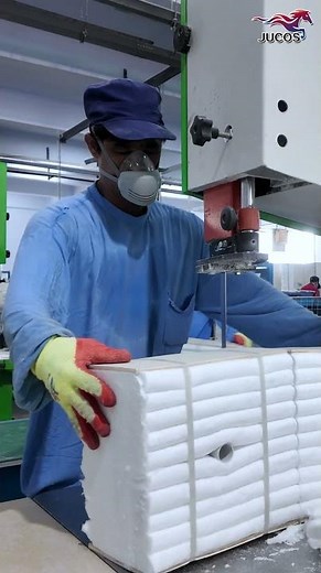 Inside the Factory: How We Engineer High-Temp Ceramic Fiber Modules #refractory #CeramicFiber