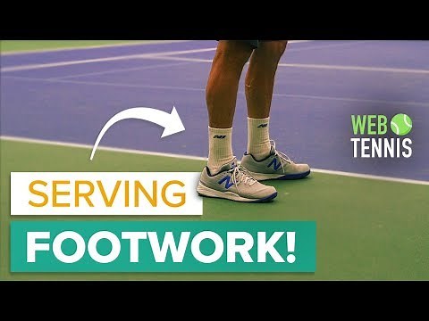 Tennis Serve Footwork - How to Hit Your Tennis Serve Correctly