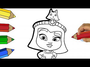 Como dibujar y pintar a CLEO de Supermonstruos -How to Draw Cleo Super Monsters step by step