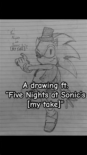 A drawing ft. “Five Nights at Sonic’s [my take]” #sonicthehedgehog #fnas #drawing