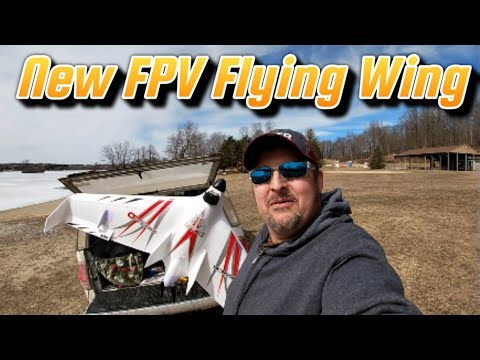 Opterra 1.2 Meter Flying Wing Maiden Flight.