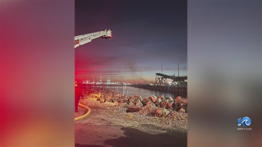 NFR: Pier fire at Lambert's Point extinguished