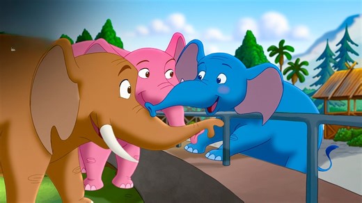 Kayla reunites with her elephant brothers | Curious George 2