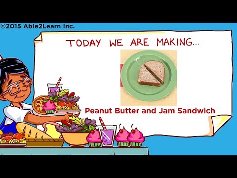 Let's Cook! Life Skills - Kids with Autism - Peanut Butter and Jam Sandwich (Level 3)