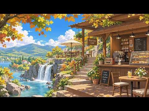 Rustic Autumn Coffee Shop 🍂 Cozy Lofi for Study & Work ☕ Lofi Hip Hop & Morning Vibes