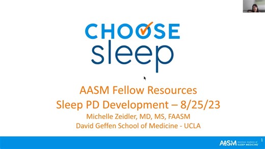 Faculty Development Workshop: AASM Fellow Resources