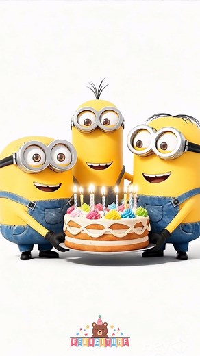 Que los Cumplas Feliz - Los Minions - ¡Happy Birthday! - ¡Feliz Cumpleaños! - Mi Villano Favorito ¡Bananaaaa y feliz cumpleaños! 🍌🎉 Los adorables Minions llegan con una gran torta de cumpleaños, risas y mucha diversión para cantar “Que los cumplas feliz”. Prepárate para una celebración llena de locuras, alegría y momentos graciosos al estilo de estos pequeños ayudantes amarillos. Perfecto para compartir con niños, amigos o familiares que aman el humor y la energía de Gru y sus Minions. 🥳 💛 D