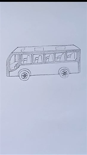 Bus Drawing in 30 Seconds 🚌💨 | Quick Sketch Challenge! #shorts