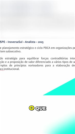 Dica importante sobre BSC (Balanced Scorecard). Muito cobrado em provas. #concursocamaradosdeputados
