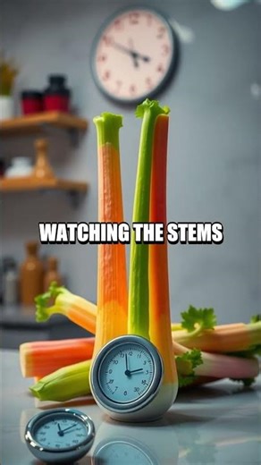 Color Diffusion Race in a Celery Stem