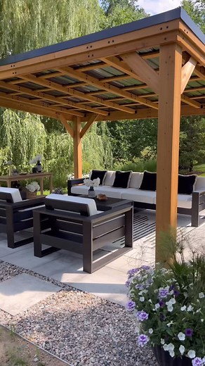 Farah Merhi on Instagram: "I knew just where to turn to for outdoor furniture when I was creating this cozy space. We’ve had @POLYWOOD for 8 years, and I love that I can leave it outside all year round (no covers needed!) even with our extreme Michigan weather. It’s all-weather and easy to clean, and the 20-year warranty gives me peace of mind. Good news, POLYWOOD has a Labor Day sale on now! Check out their website for amazing savings! Ask me any questions about POLYWOOD below! #polywoodpartner
