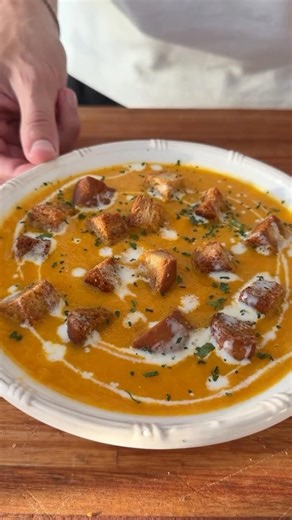 Carrot soup with whatever you have in the fridge #shorts