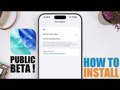 Install iOS 26 PUBLIC Beta in 2 Minutes !
