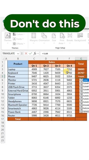 19K views · 205 reactions | AutoSum in Excel – Add Multiple Rows & Columns at Once | Quick Excel Trick #ExcelTips #AutoSum #ExcelShorts #MicrosoftExcel #ProductivityHack #ExcelTricks #KASHindia #TheCoreSkills #AccountingTips #LearnExcel | KASH | Facebook