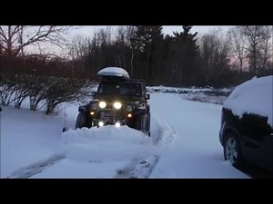 Jeep JK w/ SnowSport Plow - Jan 13, 2016