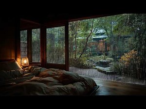 12 Hours Peaceful Rain Sounds for Sleeping | Cozy Bedroom Ambience 😌