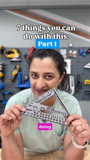 Your speed square isn’t just for 90-degrees. It’s a mini angle machine - measure or mark! This is part 1 of 7. And the next ones are even better. 👉🏼Or skip the wait and comment “TIPS” to get my video about all of them and to download a printable guide. #diyfurniture #beginnerwoodworking #woodworkingtips #woodworkingtools #diyprojects | The DIY Life with Anika