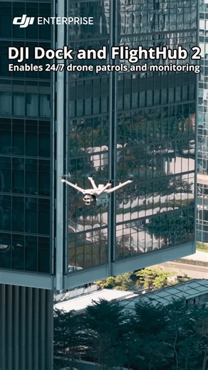65K views · 598 reactions | 24/7 patrols, cloud-based control, and real-time monitoring, all powered by DJI Dock and FlightHub 2. From live multi-drone streaming to secure 3D mapping, this connected system keeps operations efficient, safe, and always aware. #djienterprise #djidock #flighthub2 #smartinspection #dronesolutions | DJI Enterprise | Facebook