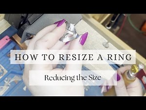 How to Resize a Sterling Ring Smaller | Silversmith Tutorial