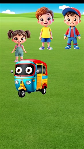 Auto 🚜 Tractor & 🚂 Train – Who Goes Home Firs | #shorts #animation #usa