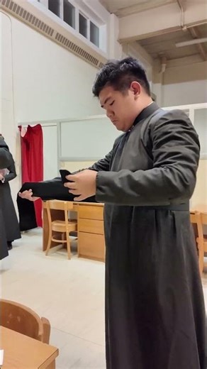 Putting on the Cassock for the first time