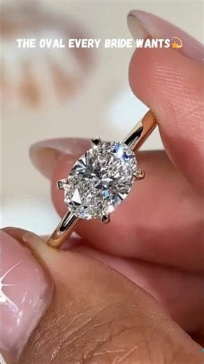 East to West Oval Solitaire Ring | Four Claw Prong | Christmas Engagement Sparkle