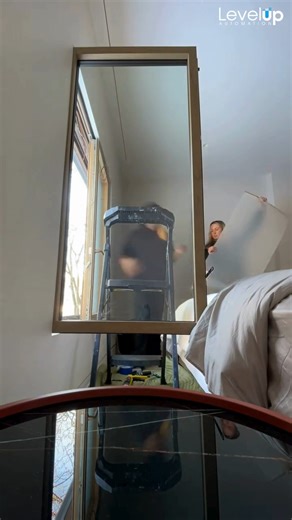 Smart Tint, done right 🔥 Our Massachusetts team is making big progress on this Framingham smart home project. The latest addition? Smart Tint glass for on-demand privacy and light control. Huge shoutout to Darker Visions for bringing their expertise and working with us on this installation! #levelupautomation #smarttint #smarthome #homeautomation | Level Up Automation