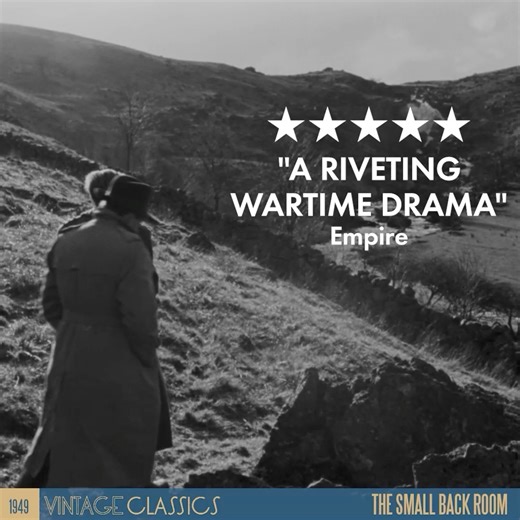 Make one false move and... The security of the country lies in the hands of David Farrar, a bomb disposal expert fighting his own demons. Newly restored, THE SMALL BACK ROOM is out now on Blu-ray and DVD: bit.ly/SmallBackRoom-POE | Vintage Classics