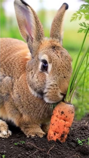 Rabbit eating Carrot ASMR | Rabbit eating carrot video | ZippyZooFun #shorts #animals #shortsvideo