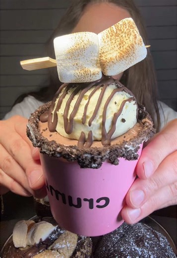 Crumbl ASMR: Perfectly Toasted Marshmallow Delight