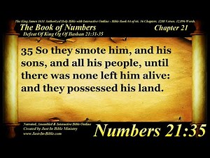 Bible Book #04 - Numbers Chapter 21 - The Holy Bible KJV Read Along Audio/Video/Text