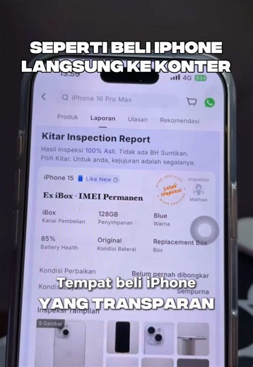 Beli iPhone online rasa COD ‼️ ini rekomendasi tempat beli iPhone second terpercaya #iphone #iphone11 #reviewiphone #rekomendasiiphone