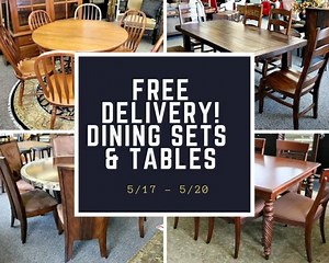 FREE Delivery with your purchase of a dining set or dining table between 5/17 - 5/20. We have a huge selection of quality, name brand furniture in our showroom. Stop in today! 6561 Dublin Center Dr. (43017); 614.717.9221 www.TradingPlacesOH.com (Some restrictions apply, see store for details) | Trading Places