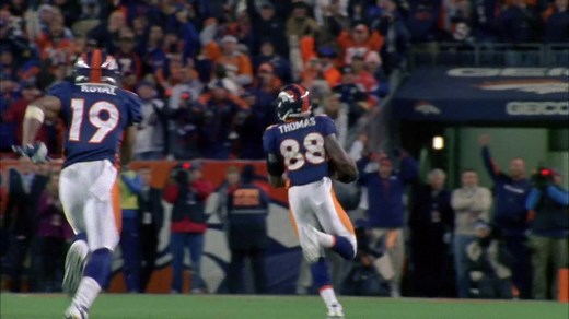 'NFL 100 Greatest' No. 76: Denver Broncos quarterback Tim Tebow's overtime touchdown pass to wide receiver Demaryius Thomas
