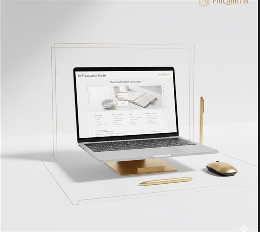 DCF Valuation Model Excel | Professional Financial Modeling Template | Discounted Cash Flow | Analyst-Ready Model