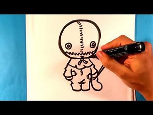 How to Draw Trick 'R Treat - Sam - Halloween Drawings