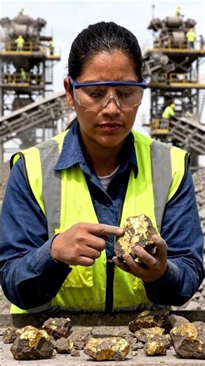 Gold Factory Processing Video | Pure Gold Making Process #shortsfeed